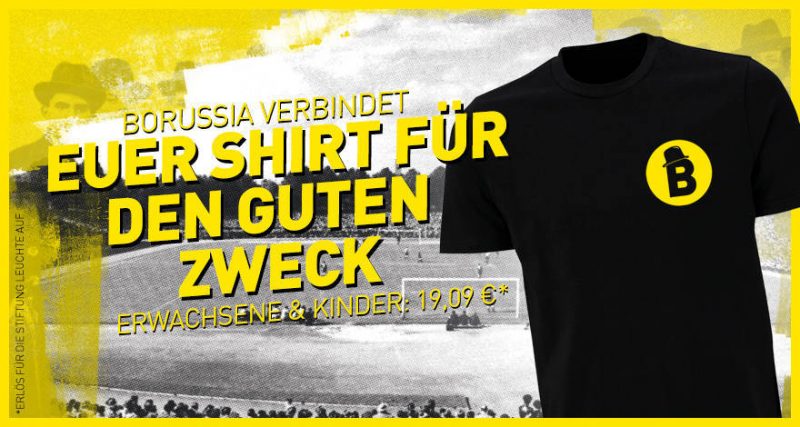Konkret werden! Sichere dir jetzt dein Borussia verbindet T-Shirt für den guten Zweck!