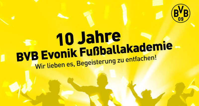 Update! The BVB Evonik Football Academy is celebrating its tenth anniversary