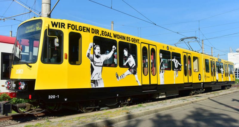Konkret werden! DSW21 und der BVB schicken schwarzgelbe Legendenbahn auf die Strecke