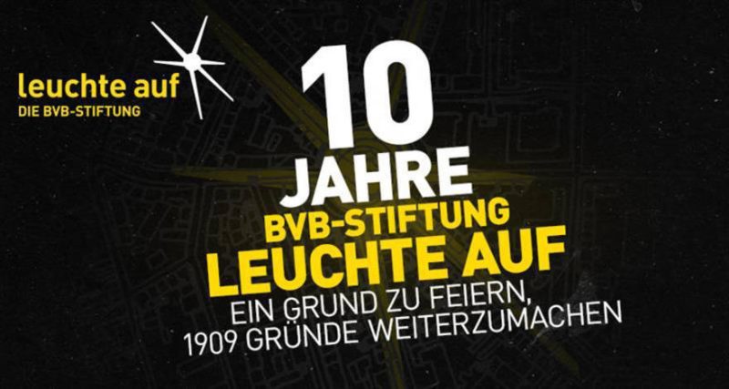 Update! 10 years of the BVB Foundation “leuchte auf” – a reason to celebrate, 1909 more reasons to carry on